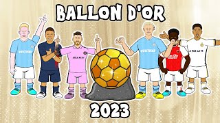 🏆THE BALLON DOR 2023🏆 Messi Haaland Mbappe [upl. by Emil783]