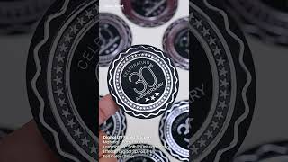 Silver Foiled UV Sticker  Sticker Printing  Custom Stickers uae dubai printing design brand [upl. by Corney]