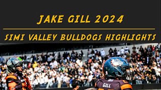 Simi Valley Bulldogs  Jake Gill 23 GCYFL Freshman Div Super Bowl Champs 2024 Season Highlights [upl. by Aicatsan]