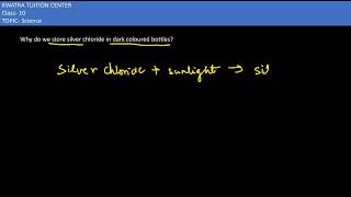 8 Why do we store silver chloride in dark coloured bottles [upl. by Hnao]