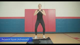 Balance Board Exercise  Balance Squat [upl. by Gareth]