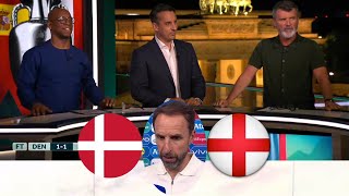 England vs Denmark 11 Roy Keane Ian Wright And Gary Neville Reacts To Disappointed Draw🗣️ [upl. by Neelon248]