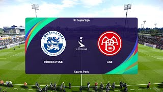 SønderjyskE vs Aalborg BK 15092023 NordicBet Liga  Danish 1st Division  PES 2021 [upl. by Oirobil]