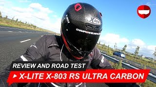 XLite X803 RS Ultra Carbon Review and Road Test ChampionHelmetscom [upl. by Leggat]