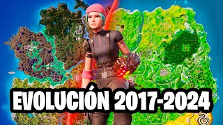 LA EVOLUCIÓN DEL MAPA DE FORTNITE Capítulo 1 Capítulo 5 [upl. by Adnuhsat]