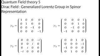 Quantum field theory 5 Dirac equation and spinor [upl. by Annael]