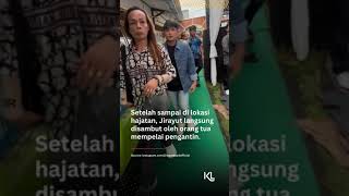 Momen Jirayut pertama kali datang kondangan di Indonesia [upl. by Saiasi]