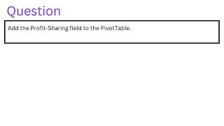 Add the ProfitSharing field to the PivotTable [upl. by Iey]