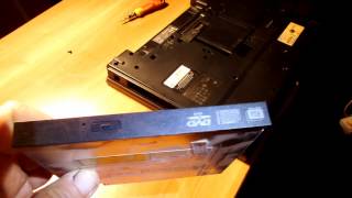 REMOVING OPTICAL DISC DRIVE FROM HP LAPTOP [upl. by Naujat]