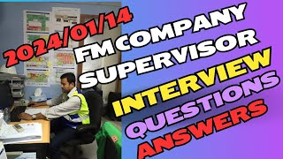 FM Supervisor interview questions and answers  our company interview KKtechnicalDubai 💥🛠️💦 [upl. by Shields]