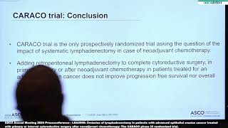 ASCO 2024  LBA5505  The CARACO phase III randomized trial [upl. by Yonina]