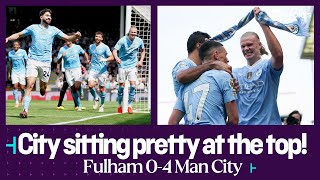 Man City beat Fulham to go TOP of the Premier League 👀 🏆 Fulham 04 Man City [upl. by Norvol287]