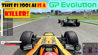 Grand Prix Evolution  Hard Interlagos Variant  SUPER Hard AI  The F1 2001 Is A KILLER [upl. by Oicangi]