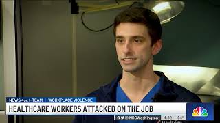 Health Care Workers Face Rise in Workplace Violence  NBC4 Washington [upl. by Lorn]