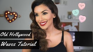 Easy Classic Old Hollywood Waves HAIR Tutorial  Rita Hayworth Inspired [upl. by Femmine620]