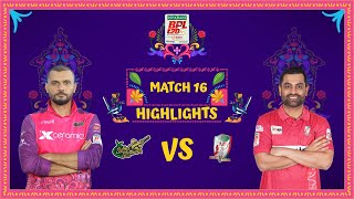 Match 16  Highlights  Sylhet Strikers vs Fortune Barishal [upl. by Nimoynib]