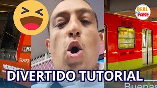 Jóven hace DIVERTIDO TUTORIAL para hacer argüende en el MetroCDMX [upl. by Milda]