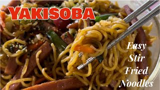 Yakisoba Recipe  Easy Japanese Stir Fried Noodles  Simple Yakisoba [upl. by Annayat287]