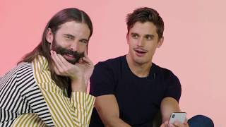 Jonathan Van Ness and Antoni Porowski Swipe For A Tinder User  Swipe Session  Tinder [upl. by Marston]