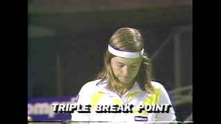 1985 US INDOORS Final  Hana Mandlikova vs C Lindquist full match Itw Martina Navratilova [upl. by Eidas]