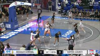 3824 TSSAA Girls Basketball State Semi Finals  Bradley Central vs Coffee County Central [upl. by Ecirtaed249]