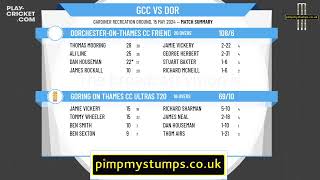 Goring on Thames CC Ultras T20 v DorchesteronThames CC Friendly XI [upl. by Koch]