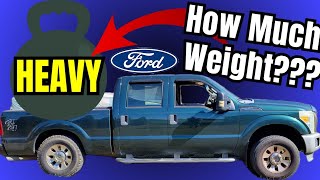 Ford F250  How Much Weight Before We Pop the Tires [upl. by Crispin]