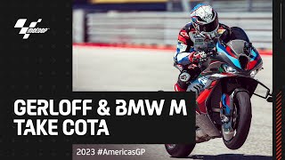 Onboard lap at COTA with the BMW M 1000 RR MotoGP™ Safety Bike 🔥  2023 AmericasGP [upl. by Petit]