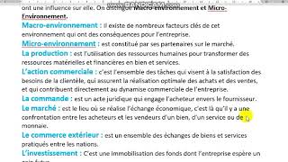 Entreprise et son environnement Les Définitions [upl. by Wernher]