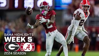 Alabama’s Highlights vs Georgia  2024 CFB [upl. by Chip]