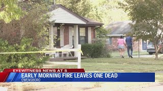 Early morning Owensboro fire leaves one dead [upl. by Goode]