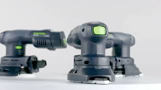 Festool RTSC 400 cordless orbital sander  Screwfix [upl. by Kitti]