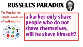 Russells Paradox  the most beautiful paradox  Barbers Paradox  Explained in Hindi [upl. by Inail328]