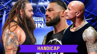 FULL MATCH Bray Wyatt vs Roman Reings  The Rock WWE 2K24 wrestling Handicap Match [upl. by Leann]