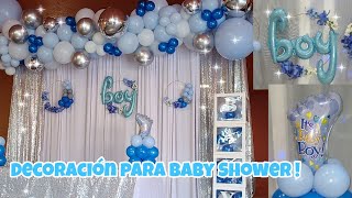 Decoración para babyshower niño o niñaadornos para babyshowerdecoracion con globos [upl. by Link]