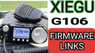 XIEGU G106 Firmware Update v13 Software Hardware Links info [upl. by Aititel]