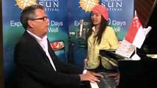 Charice and David Foster at Singapore Sun Festival Launch [upl. by Nagoh]