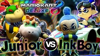 ABM Bowser Jr vs Inkling Boy Mario Kart 8 Deluxe BATTLE amp RACE MATCH HD [upl. by Aivitnahs]