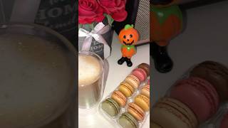 Makaroniki 🧡🍂🎃 macaroni emilyinparisseason4 lidl coffetime sweet pumpkin fypシ゚ cookies [upl. by Nowad]