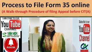 Process to File Form 35 online  A Walkthrough Procedure of filing Appeal before CITA [upl. by Nyliak]