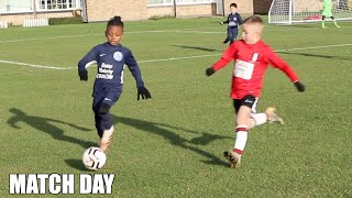 MY LITTLE BROTHERS FIRST TIME PLAYING 9 A SIDE FOOTBALL  MATCH DAY KAILEM [upl. by Amathist]