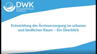 Vortrag Ärzteversorgung im urbanen und ländlichen Raum Jörg Freese Deutscher Landkreistag [upl. by Ahsekin]