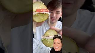 Viral olan turşu sandviçi denedim sandwich viralfood [upl. by Javed443]