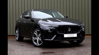 201969 Maserati Levante 30 V6 GranSport Nerissimo  21quot Helios Design alloy wheels rear camera [upl. by Ydac]