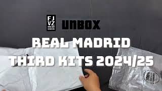 Unboxing Real Madrid third jersey 202425 [upl. by Elyrpa334]