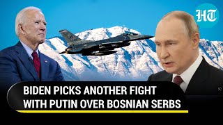 US Flies F16 Jets Over Bosnia In Warning To Serbs Angers Putin  War Clouds In Europe [upl. by Zeculon]