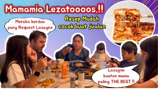 MAMAMIA LEZATOS‼️BIKIN LASAGNE SUPER SIMPEL TAPI ENAKNYA KAYAK DI RESTAURANT [upl. by Susie]