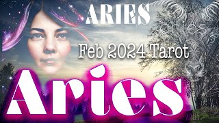 ARIES THE ROAD TO PEACE February 2024 Tarot [upl. by Pears]