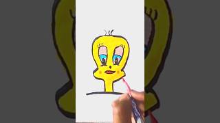 easy kid drawing Tweetyviral trending shorts reels new cute easy kids foryou kidsvideo yt [upl. by Ruhtua]