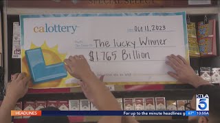 California Lottery reveals identity of 1765 billion Powerball winner [upl. by Ama]